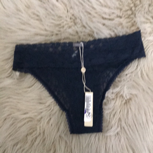 ❤️3X20 NEW - LOUNGERIE Brazil Sweet Lace Dark Blue Bikini Bottom Underwe… - Picture 4 of 13